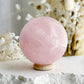 ROSE QUARTZ SPHERE APPROX 5.7CM. STONED AND SAGED AUSTRALIA.