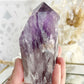 PHANTOM AMETHYST SEMI POLISHED POINT || 30038