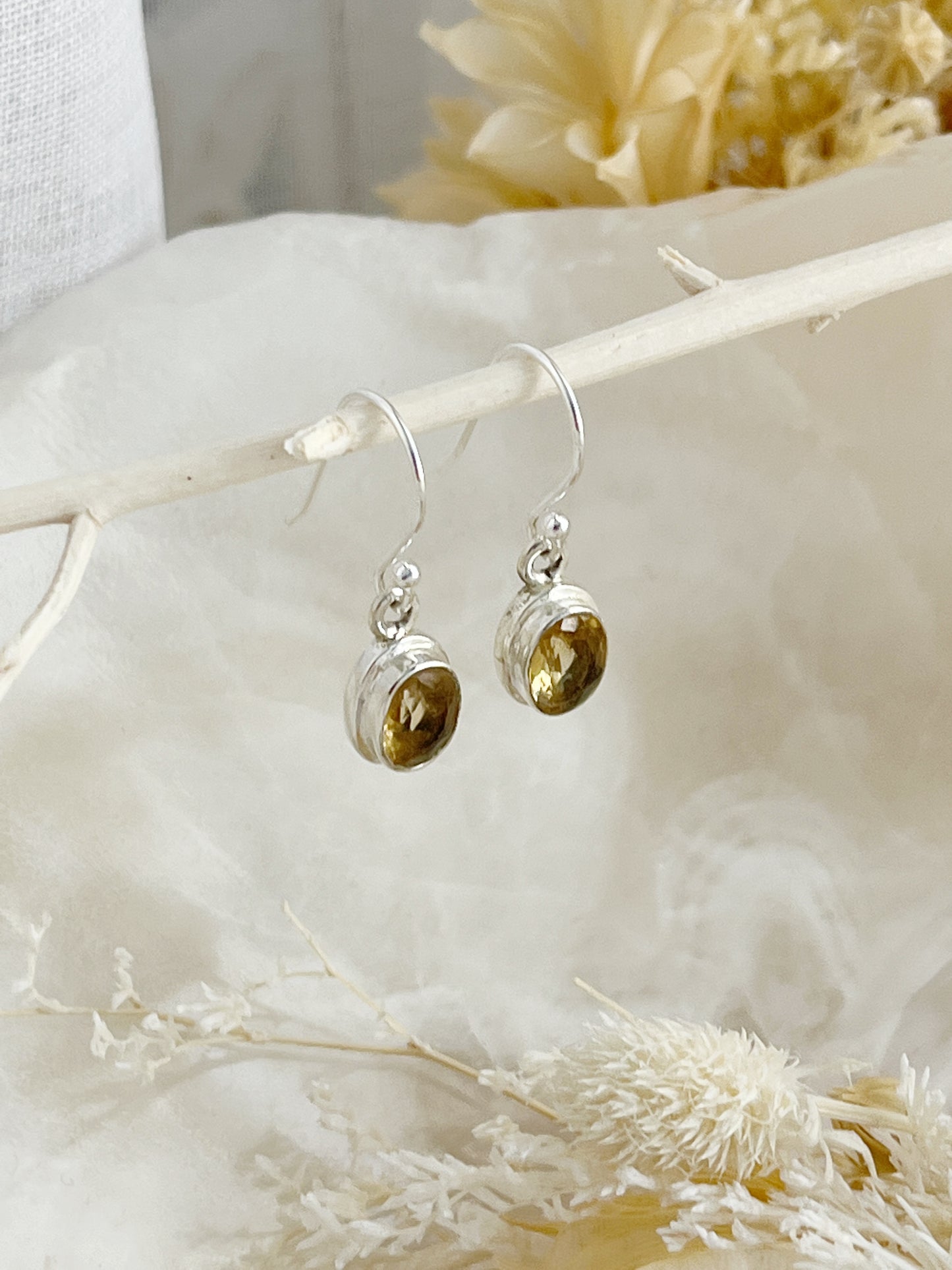 CITRINE EARRINGS || 30087