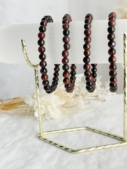 RED TIGERS EYE BEAD BRACELET || 6MM INTUITIVELY CHOSEN