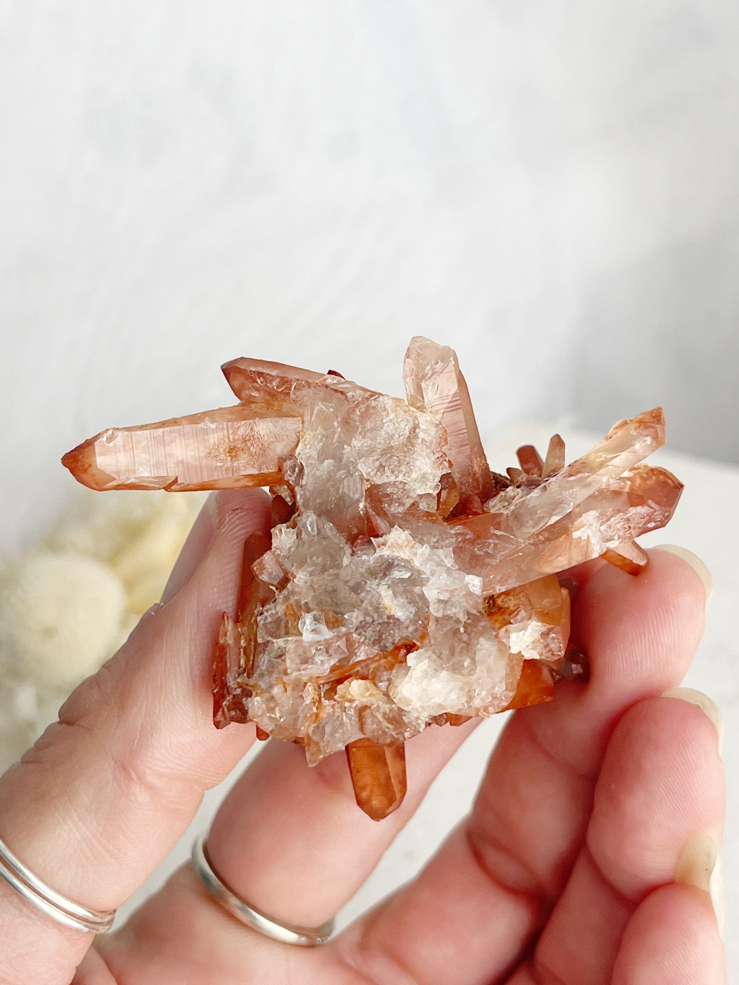 RED HEMATITE QUARTZ CLUSTER || 30694