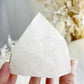 CLEAR QUARTZ TOP POLISHED ROUGH POINT || 31021