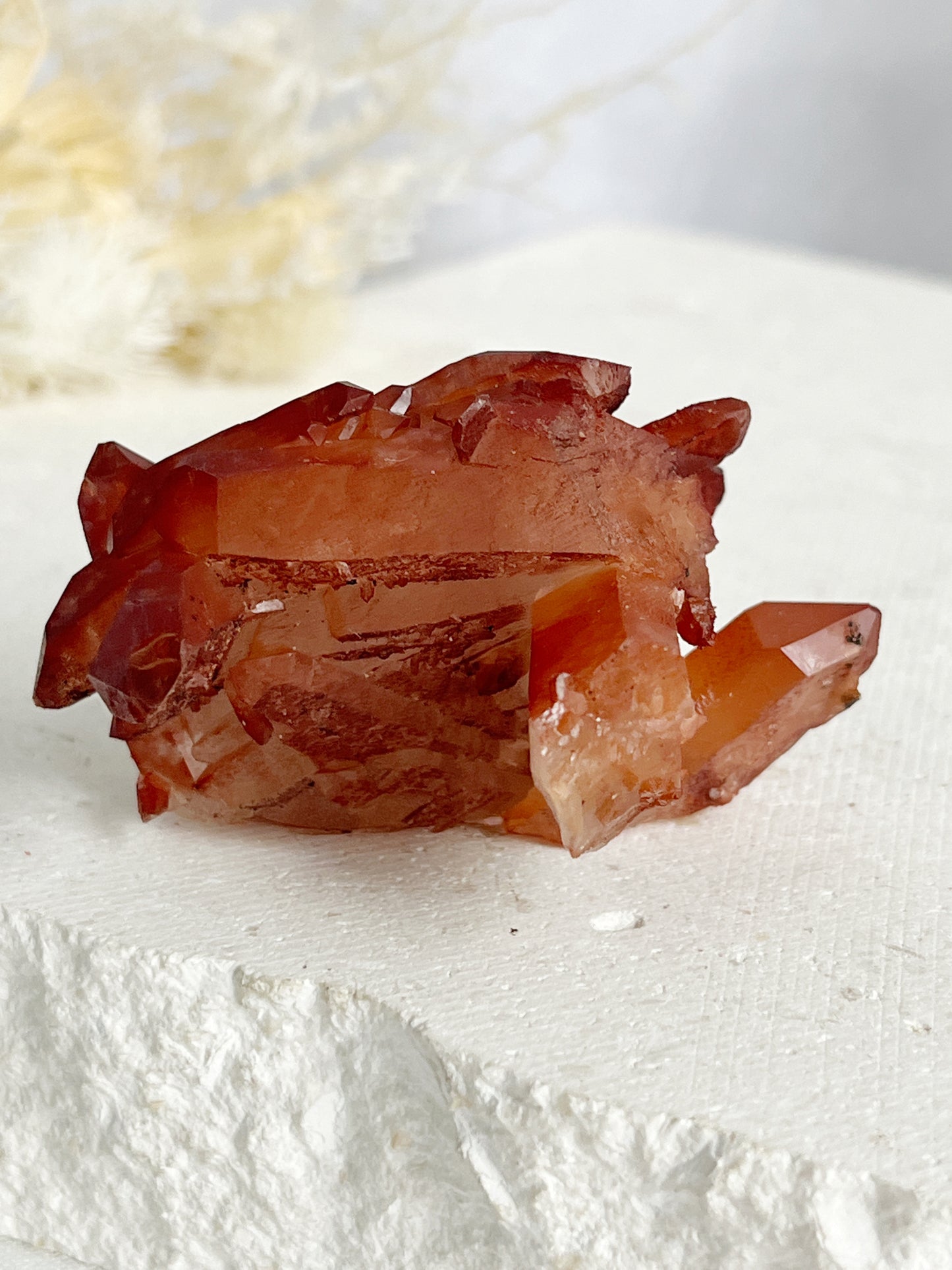 RED HEMATITE QUARTZ CLUSTER || 30688