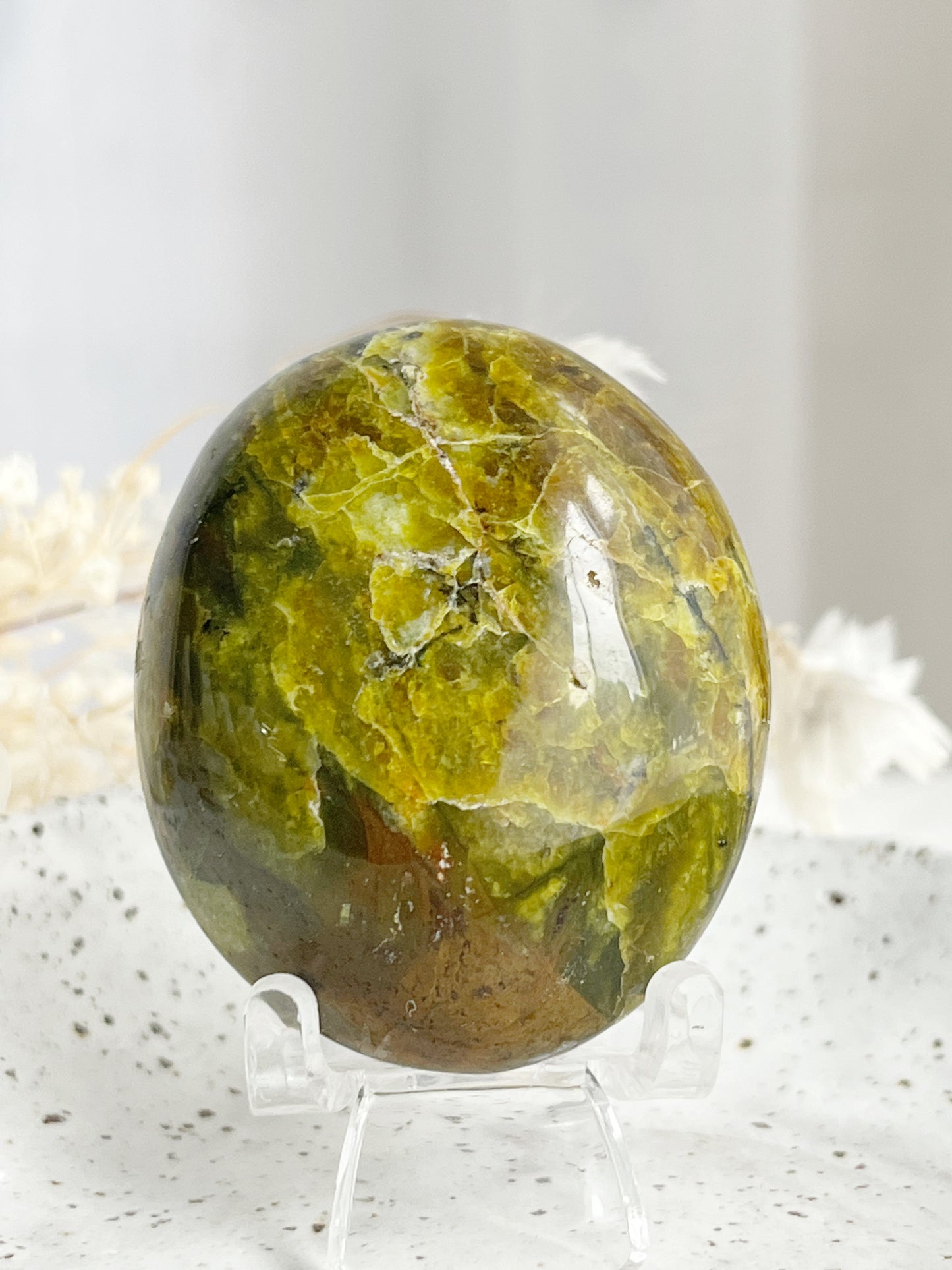 GREEN OPAL PALMSTONE || 31494