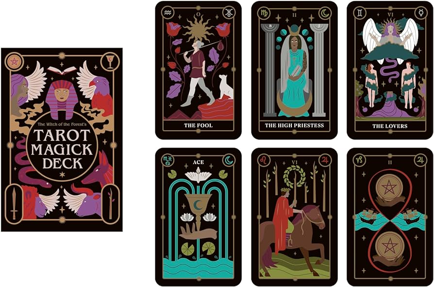 THE WITCH OF THE FORESTS TAROT MAGICK DECK.