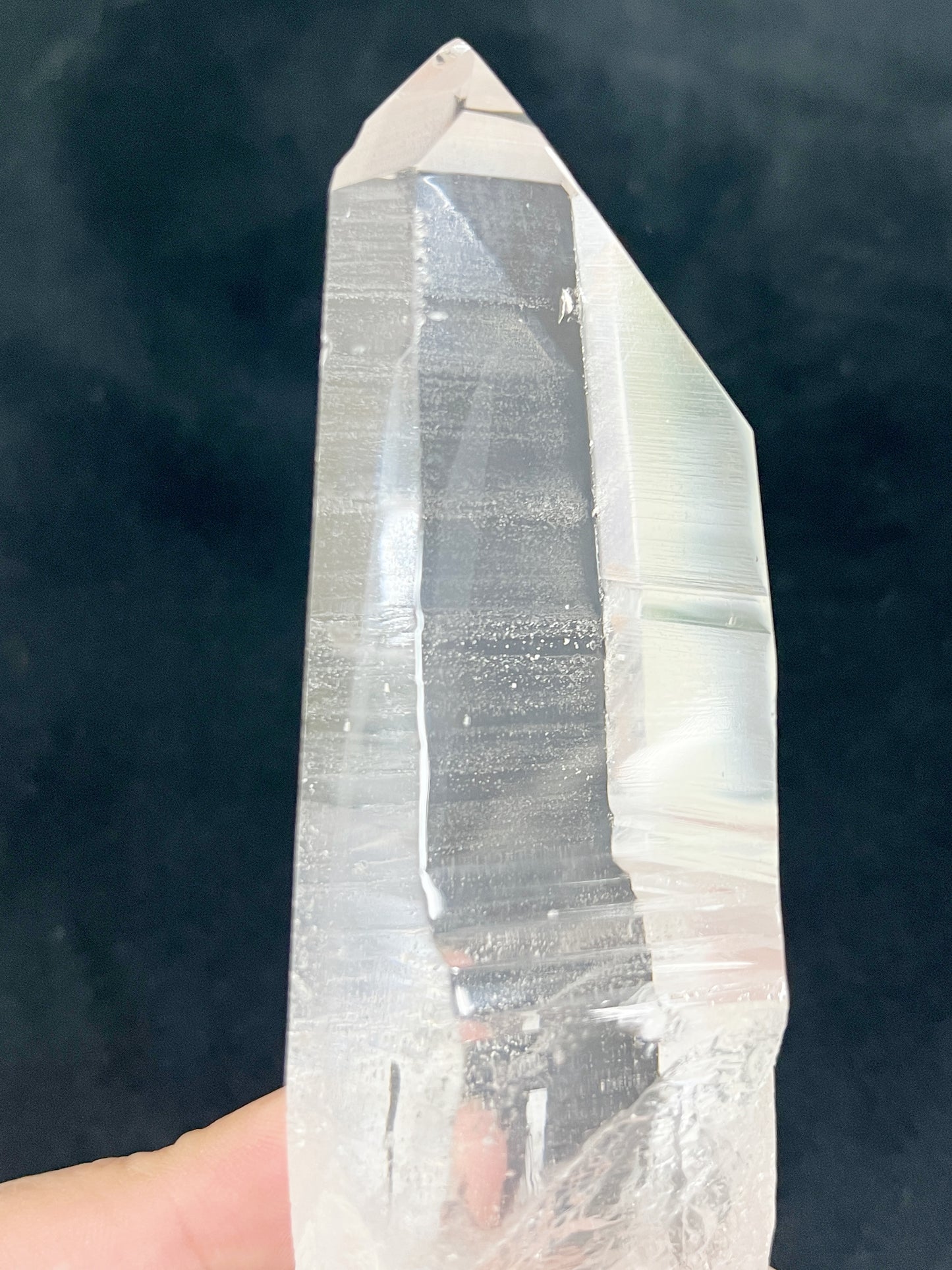 LEMURIAN QUARTZ POINT ON STAND || 30679 W/PHANTOM