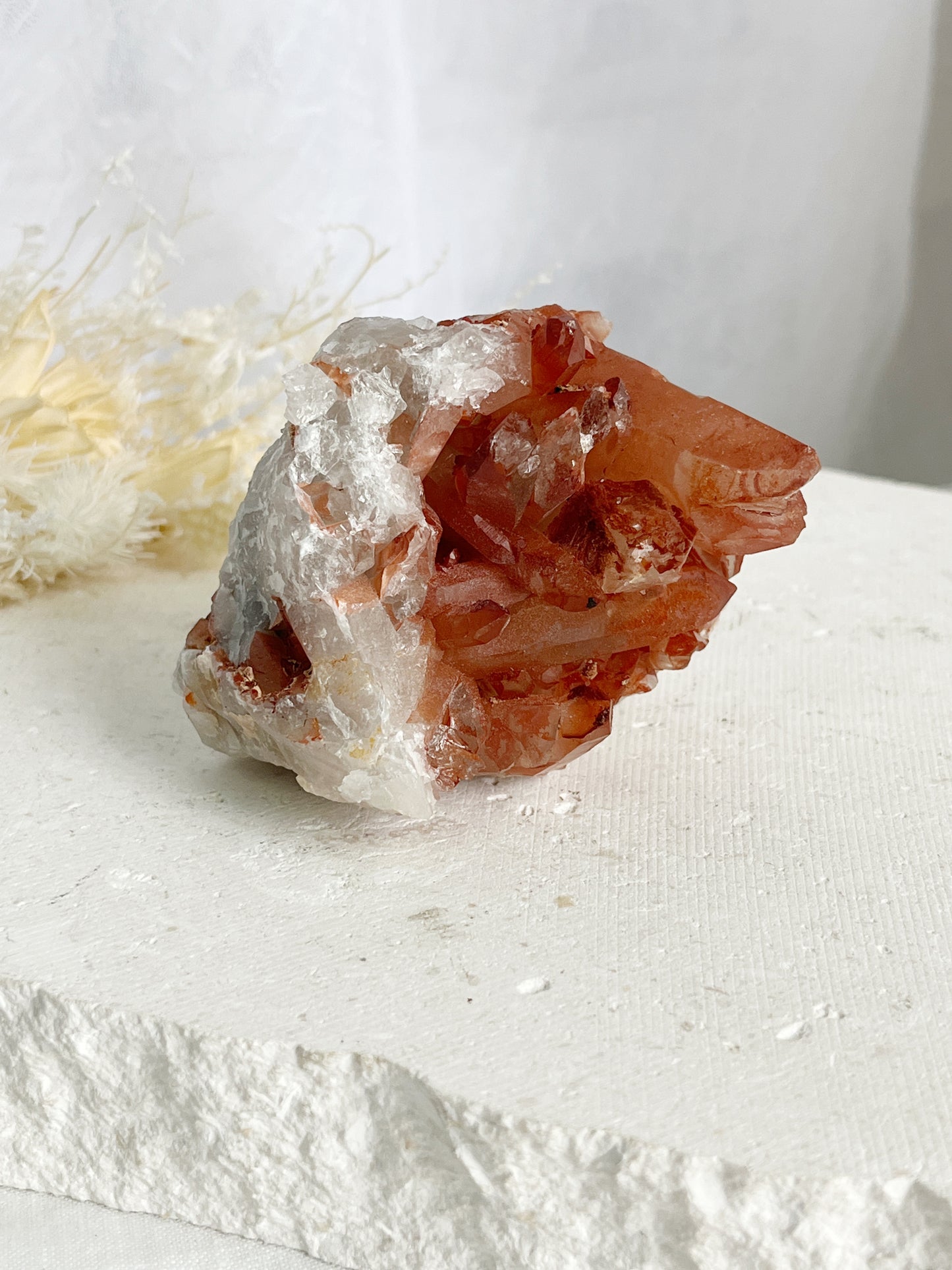 RED HEMATITE QUARTZ CLUSTER || 30682