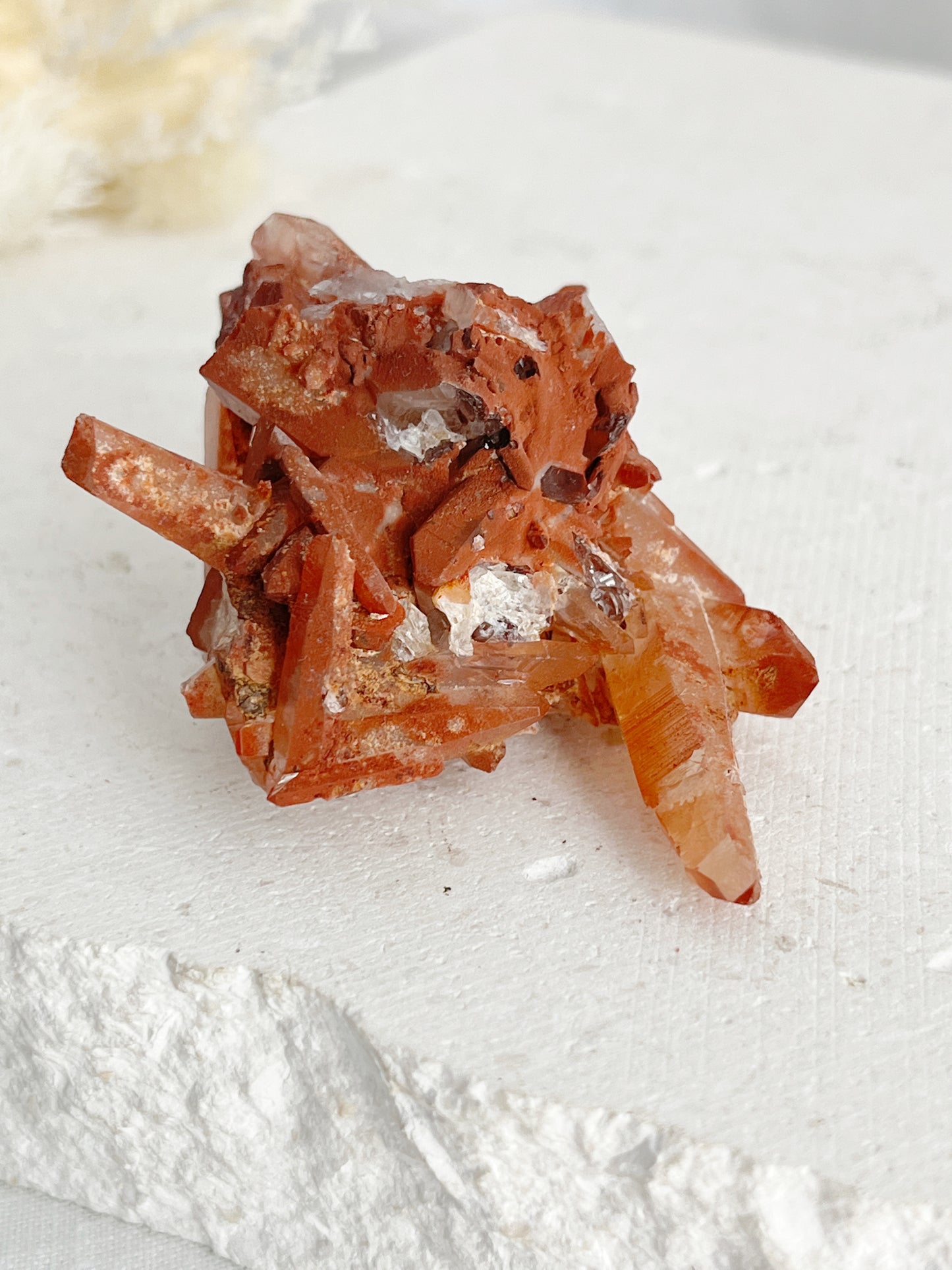 RED HEMATITE QUARTZ CLUSTER || 30694