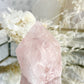 ROSE QUARTZ SEMI POLISHED POINT || 30037