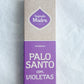 HERBAL INCENSE STICKS WITH PALO SANTO AND VIOLET. SAGRADA MADRE. STONED AND SAGED AUSTRALIA.