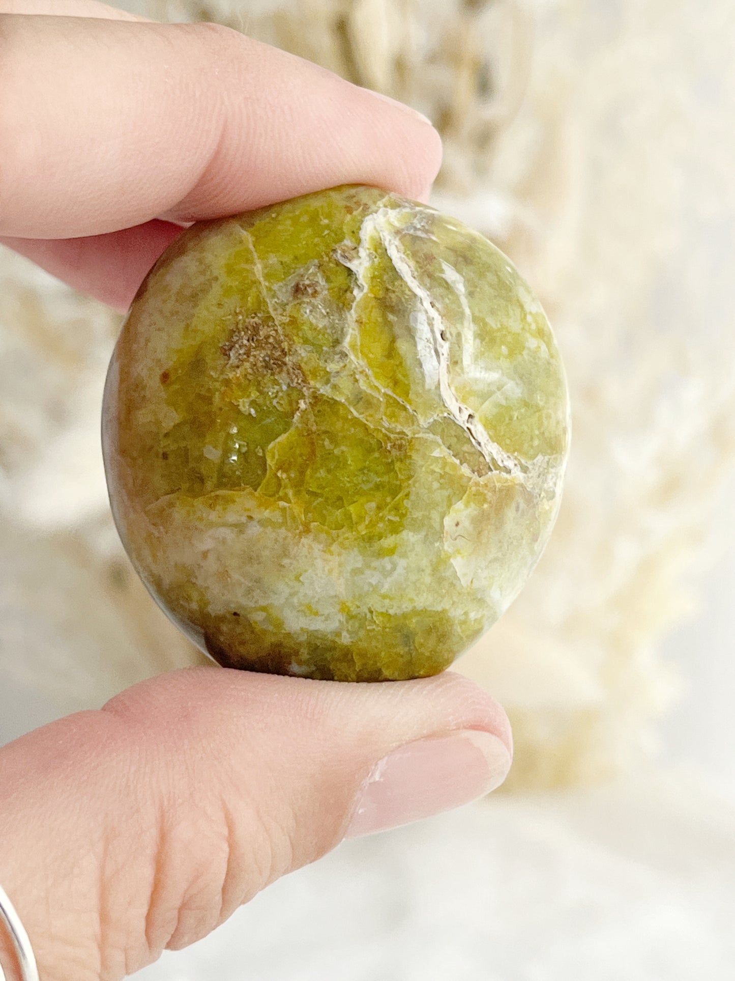 GREEN OPAL PALMSTONE || 31503