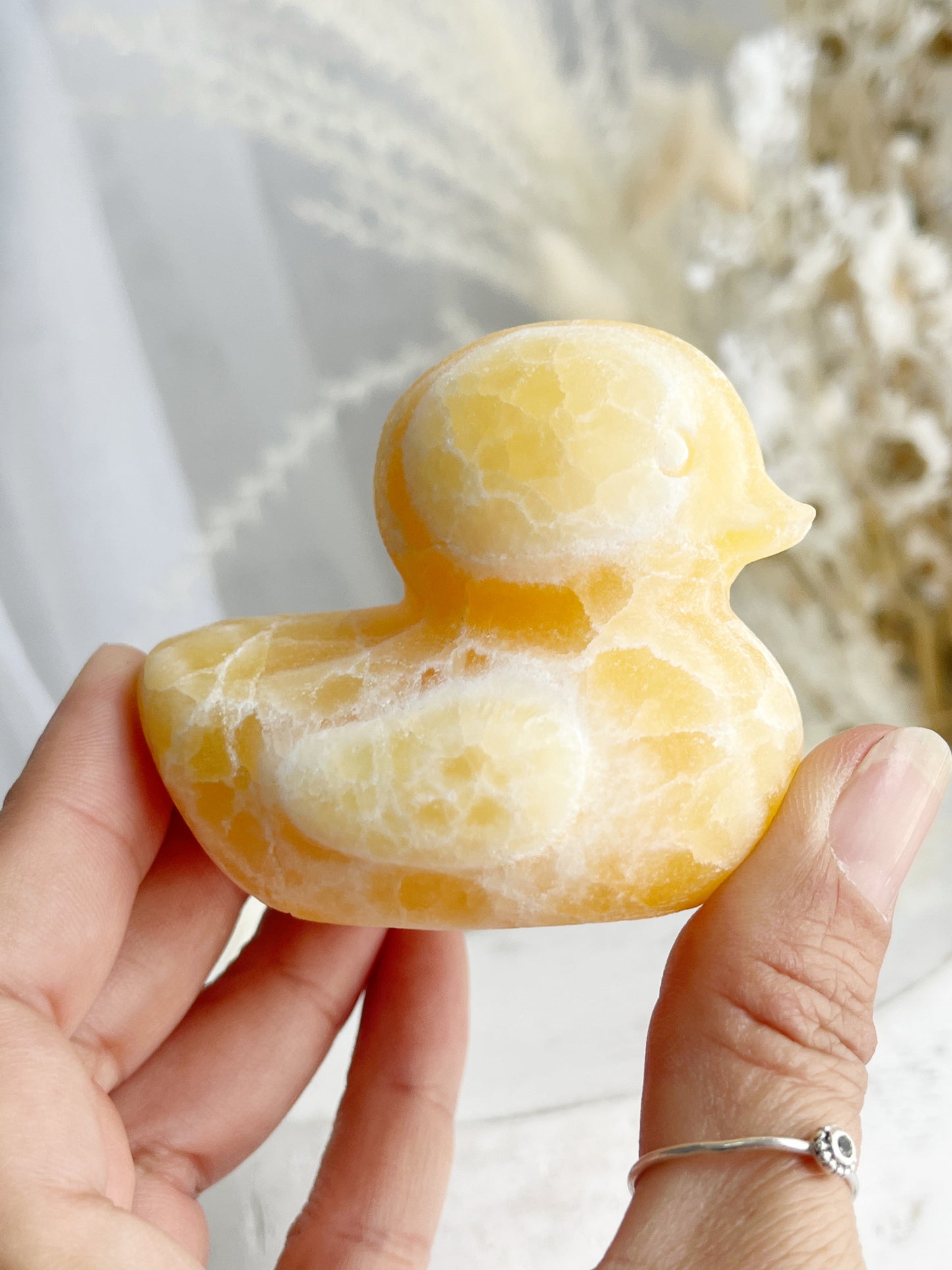 ORANGE CALCITE DUCK || 31165