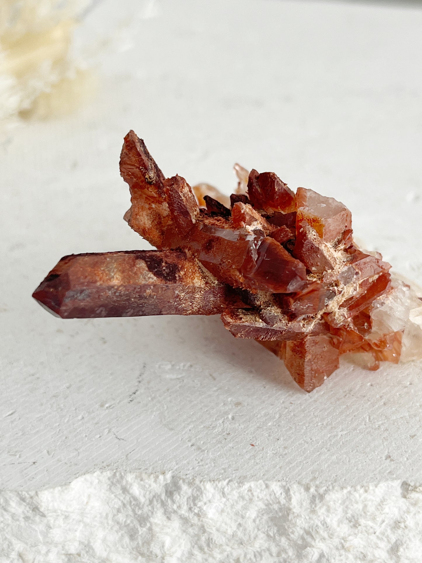 RED HEMATITE QUARTZ CLUSTER || 30693