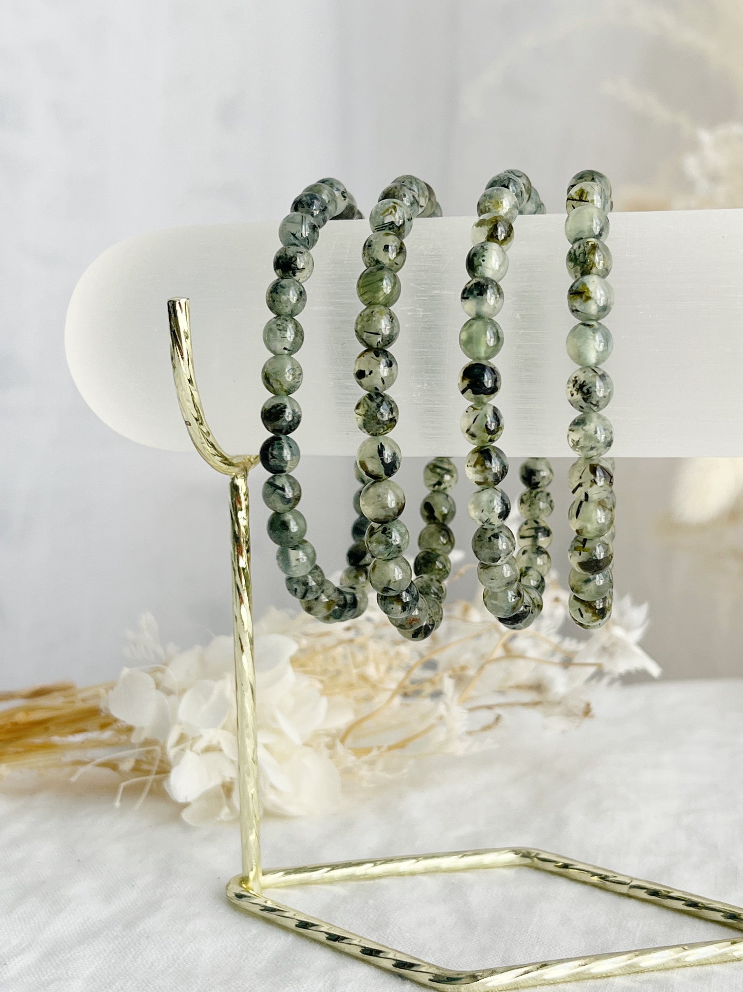 PRHENITE BEAD BRACELET || 6MM INTUITIVELY CHOSEN