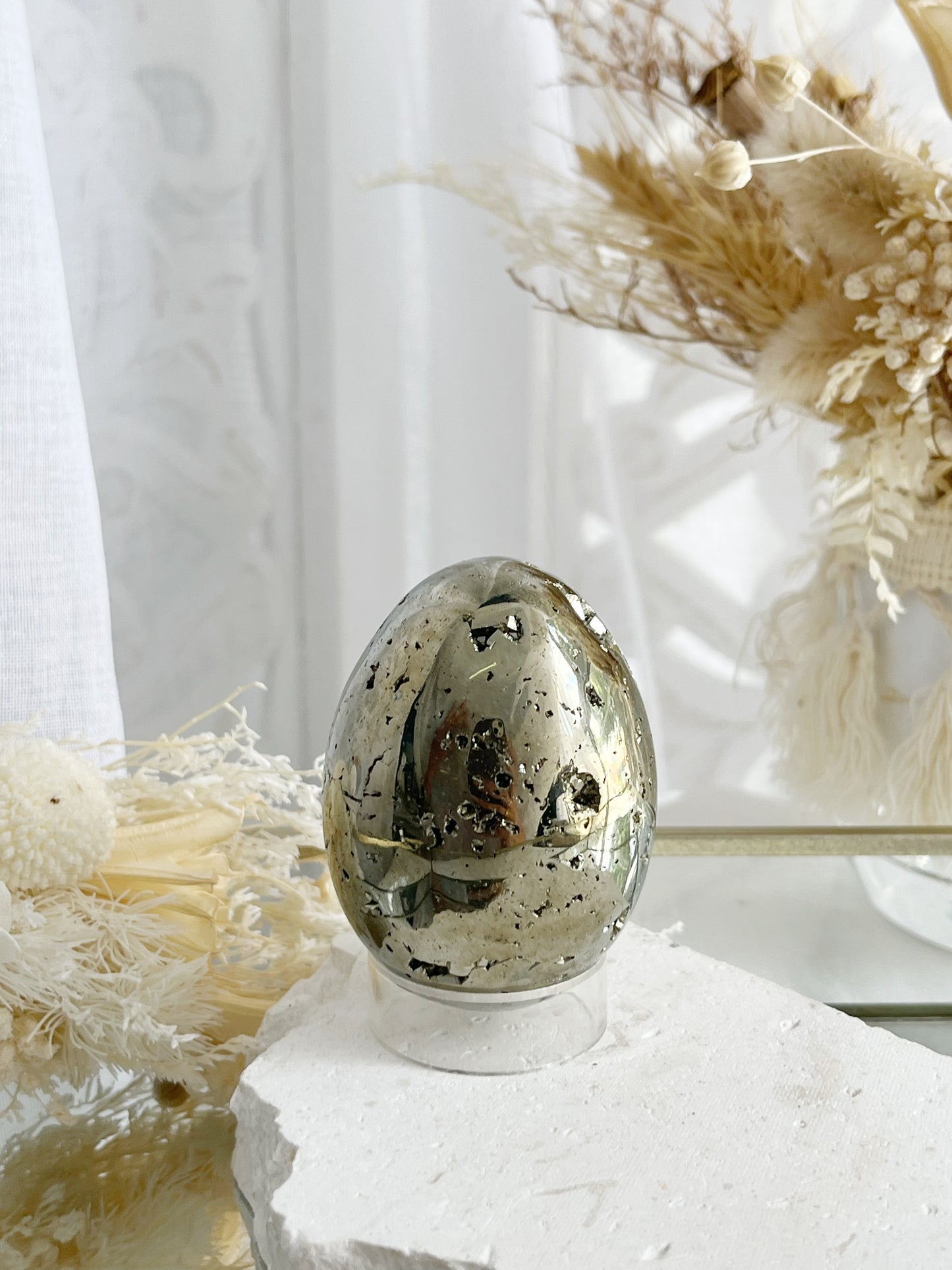 PYRITE EGG, STONED AND SAGED AUSTRALIA