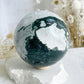 MOSS AGATE SPHERE APPROX 9CM. STONED AND SAGED AUSTRALIA