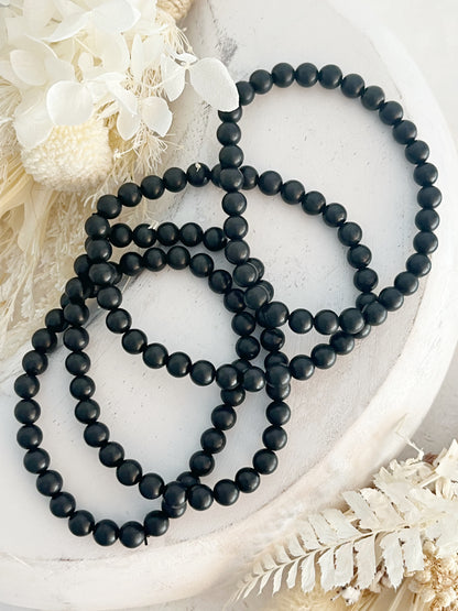 SHUNGITE BEAD BRACELET || 6MM INTUITIVELY CHOSEN