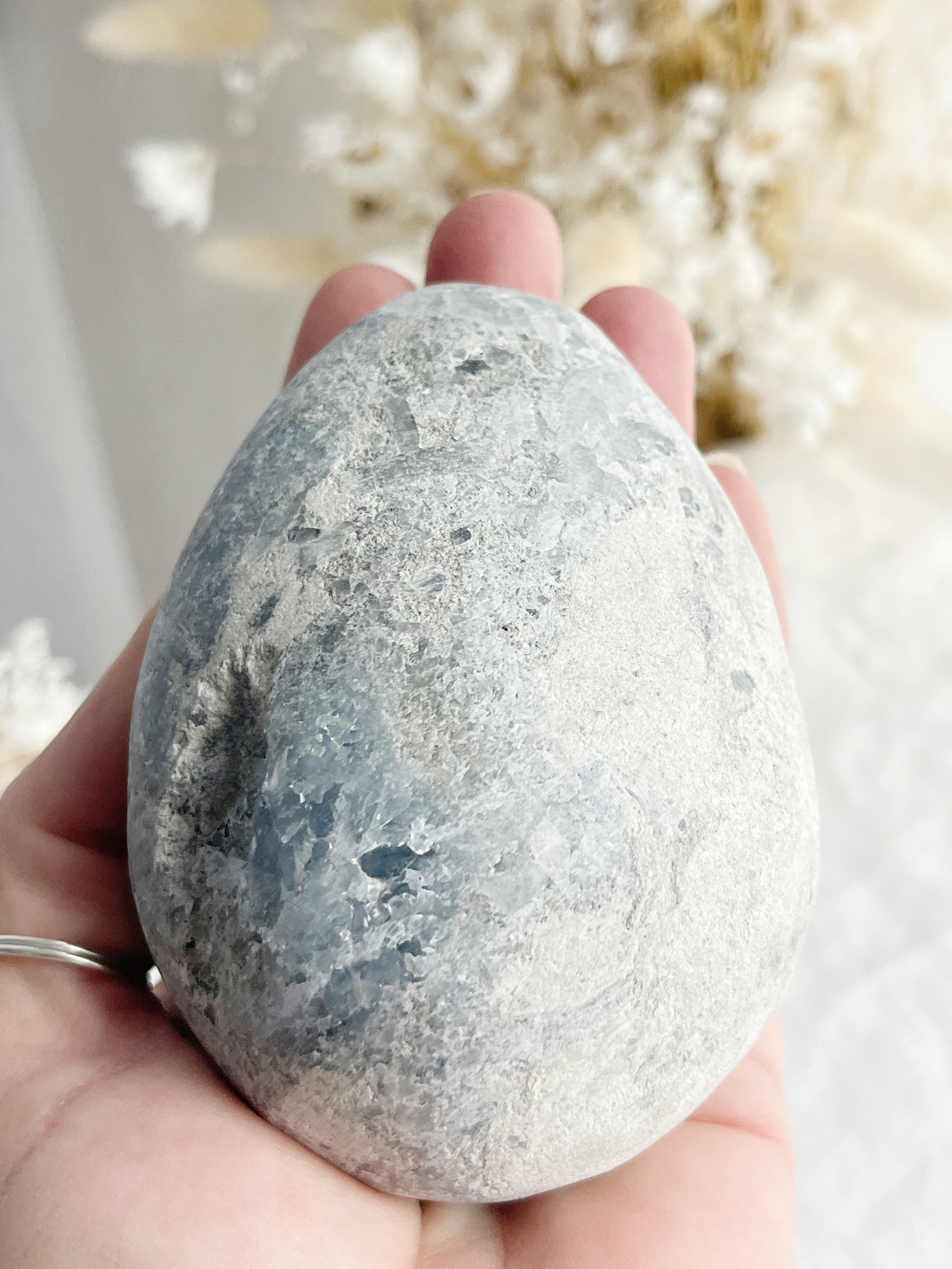 CELESTITE CLUSTER EGG || 31508