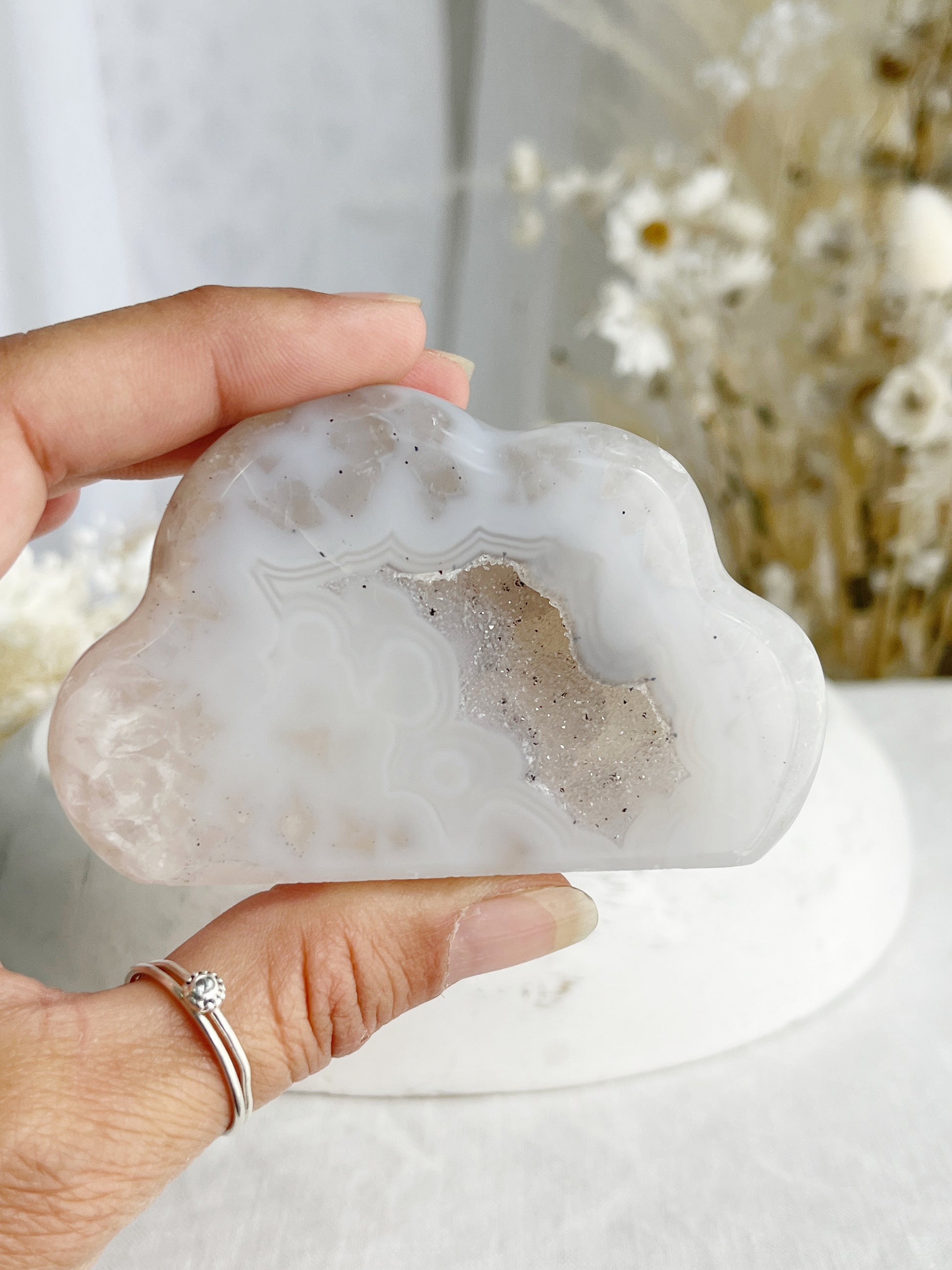 DRUZE AGATE CLOUD. STONED AND SAGED AUSTRALIA.