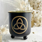 BLACK + GOLD CHARCOAL BURNER CUP || TRIQUETRA 31336