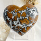 BROWN BRECCIATED JASPER HEART || 31539