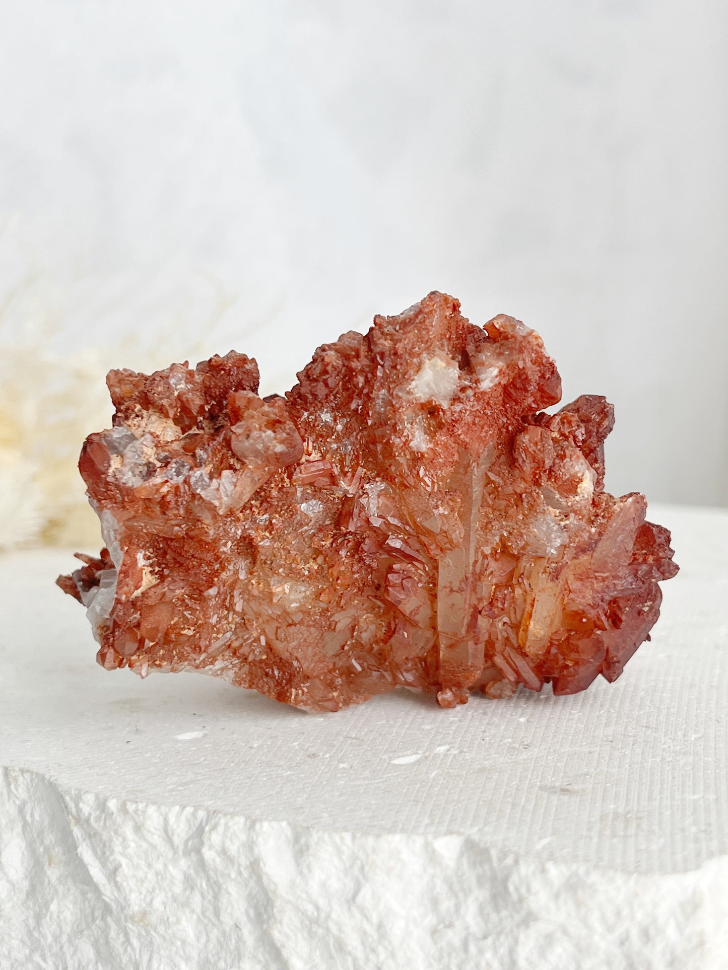 RED HEMATITE QUARTZ CLUSTER || 30691