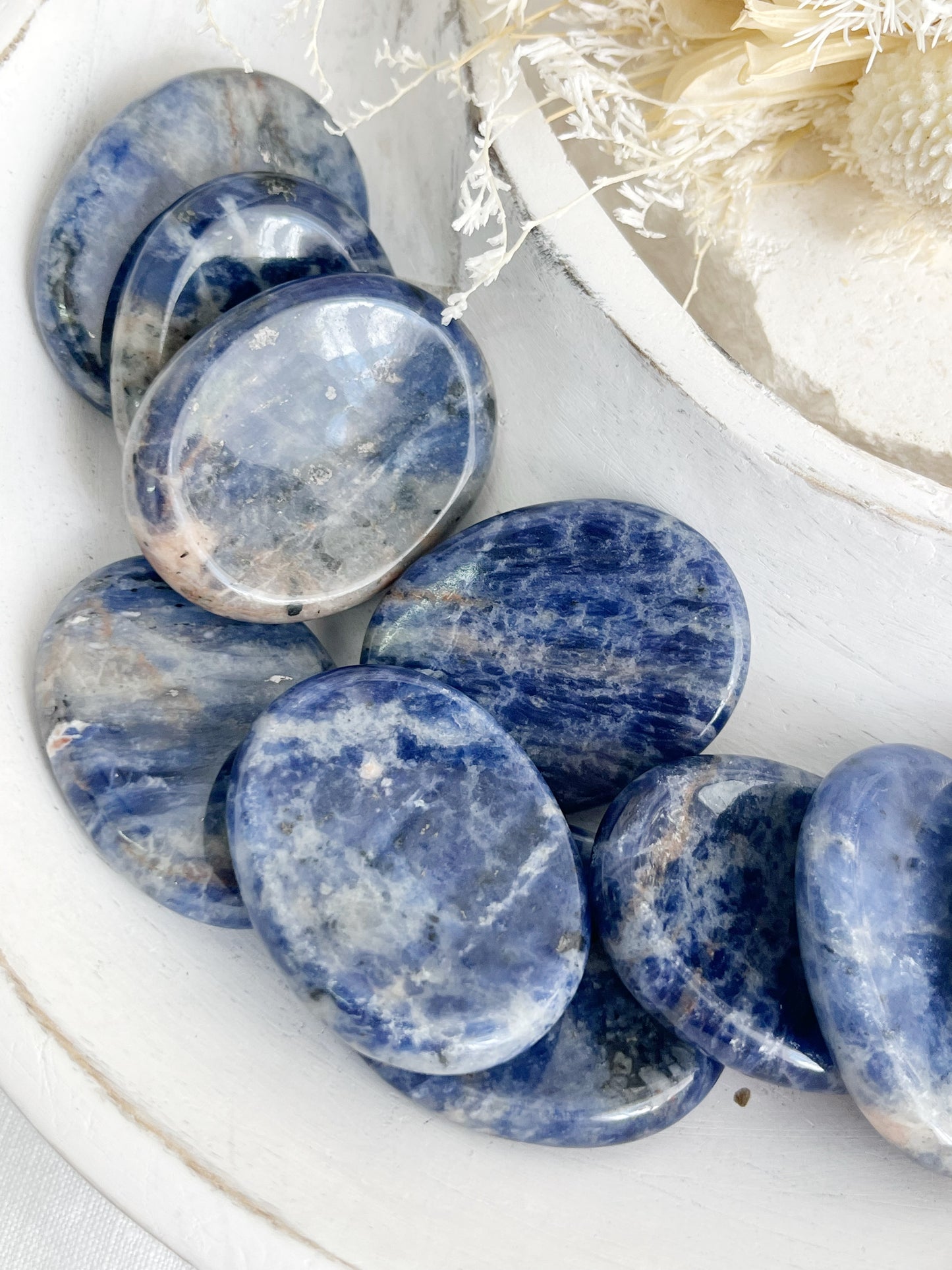 SODALITE WORRY STONE || INTUITIVELY CHOSEN