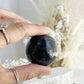 BLACK TOURMALINE SPHERE, 31049, STONED AND SAGED AUSTRALIA