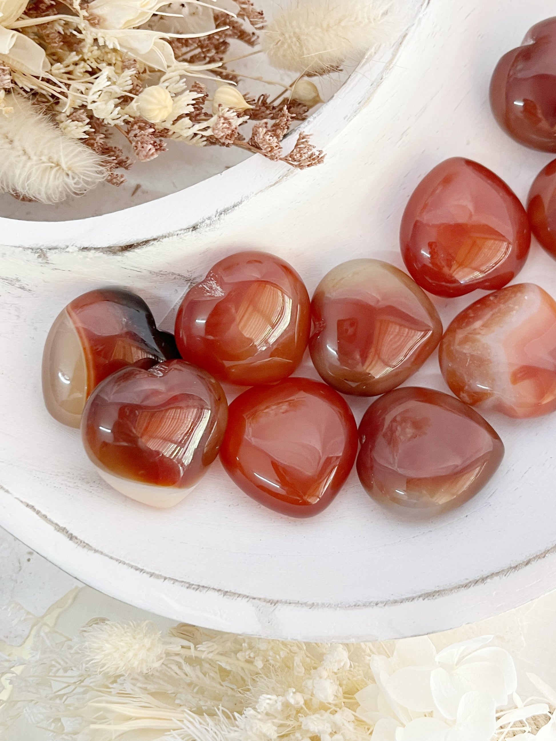 CARNELIAN MINI HEART, STONED AND SAGED AUSTRALIA