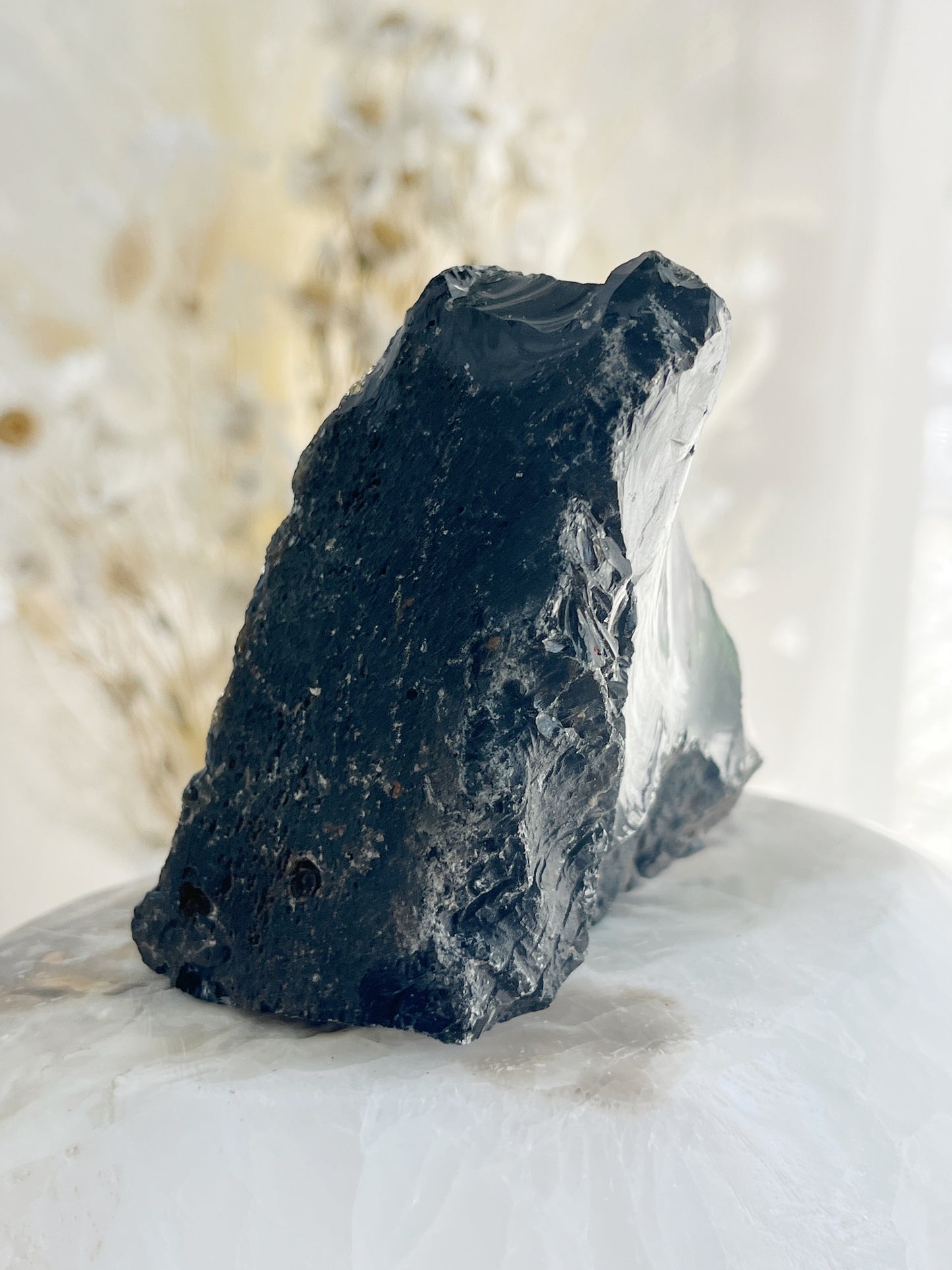 BLACK OBSIDIAN ROUGH, 31068, STONED AND SAGED AUSTRALIA