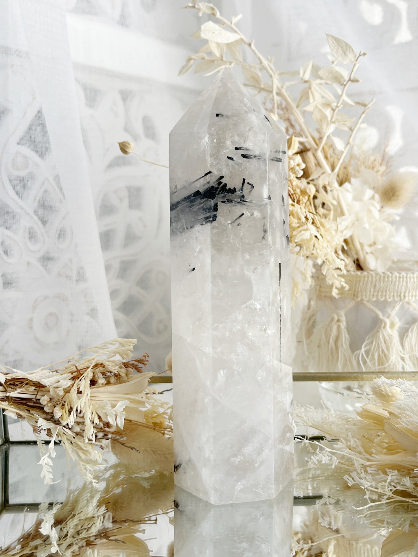 TOURMALINATED QUARTZ TOWER || 21001