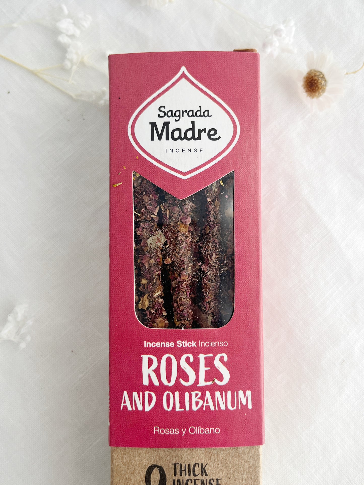 HERBAL INCENSE STICKS. ROSES AND OLIBANUM. SAGRADA MADRE. STONED AND SAGED AUSTRALIA.