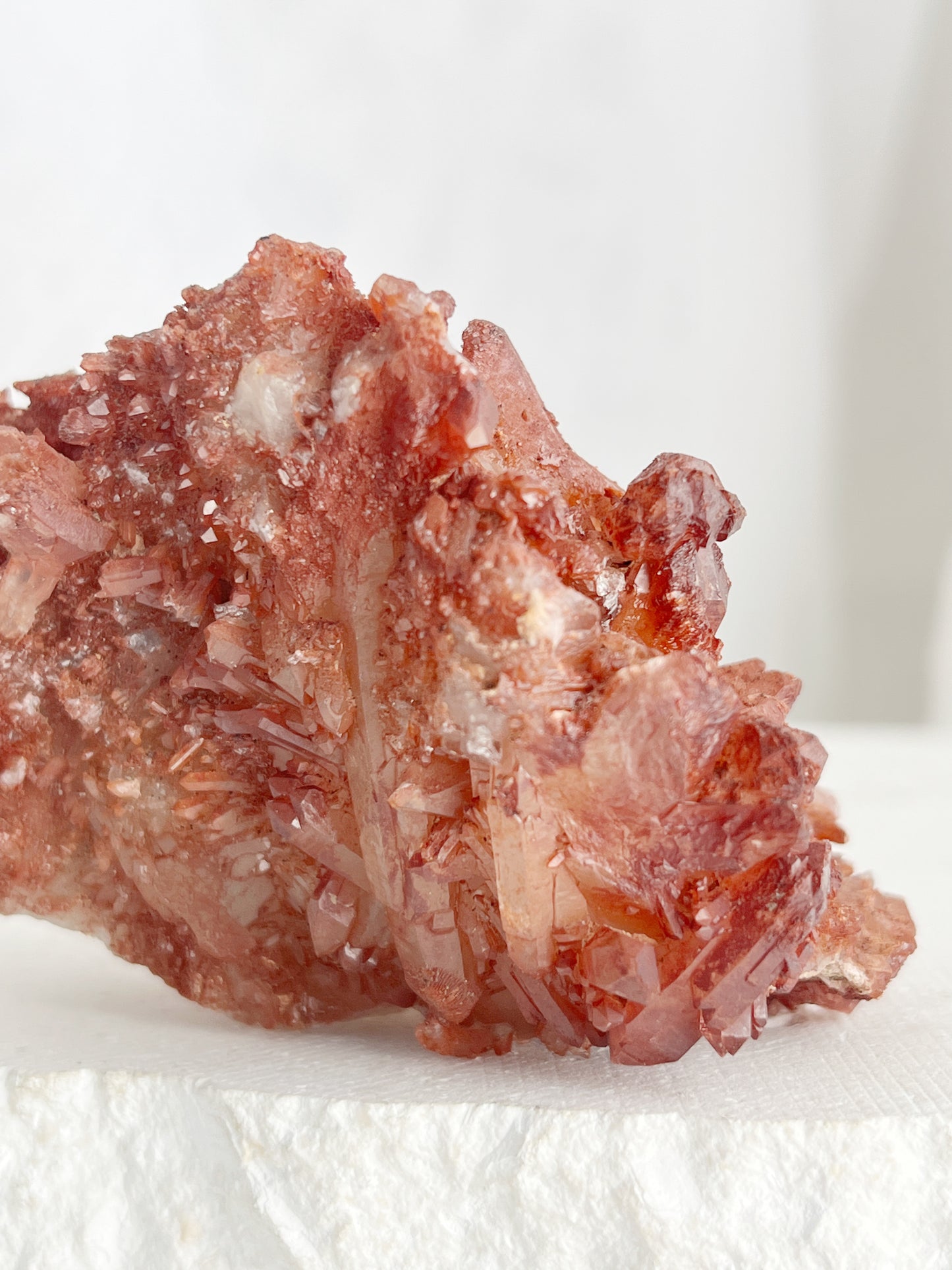 RED HEMATITE QUARTZ CLUSTER || 30691