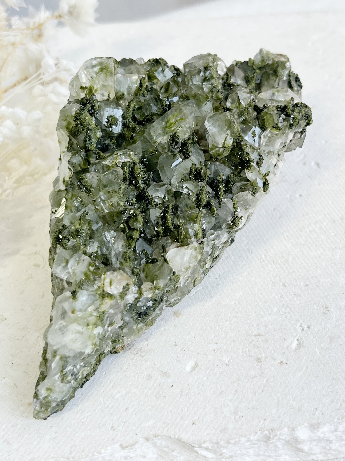 EPIDOTE WITH QUARTZ || 31423