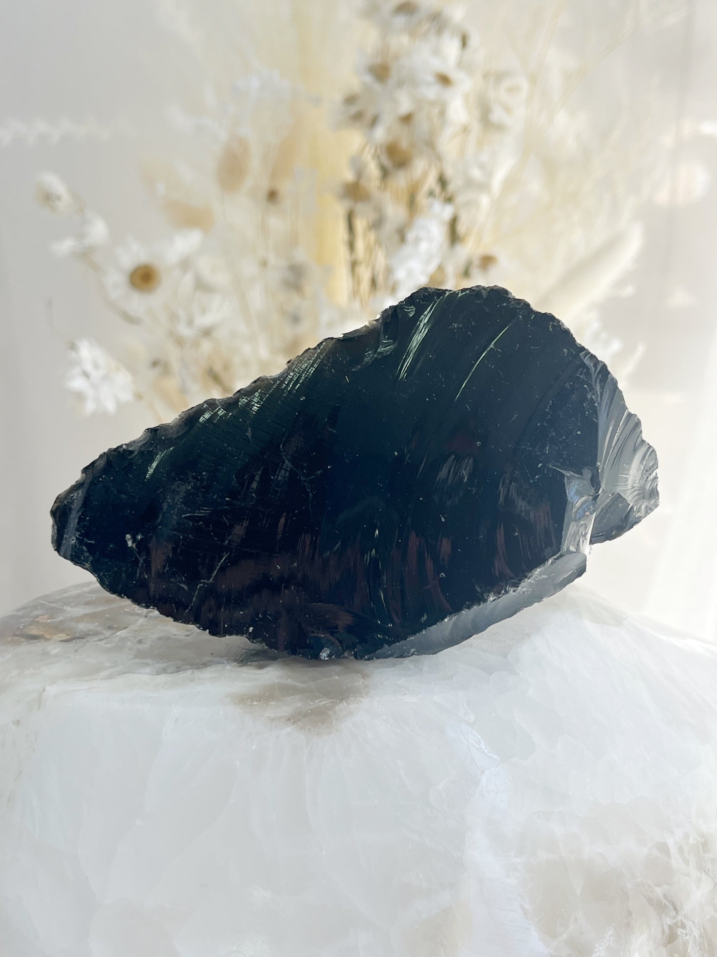 BLACK OBSIDIAN ROUGH, 31067, STONED AND SAGED AUSTRALIA