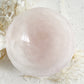 ROSE QUARTZ CRYSTAL BOWL AUSTRALIA SELF LOVE LOVE COMPASSION STONED AND SAGED