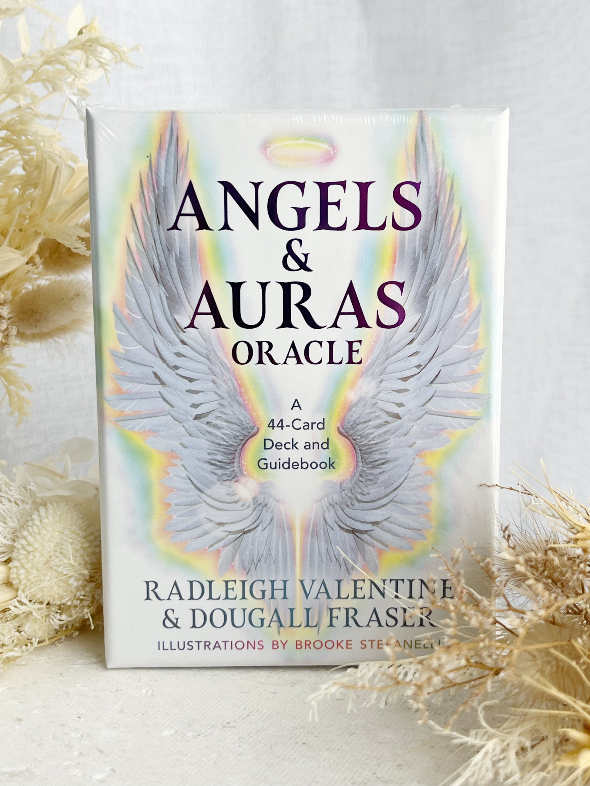 ANGELS + AURAS ORACLE DECK, RADLEIGH VALENTINE, DOUGALL FRASER, BROOKE STEFANELLI