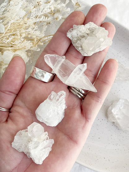 CLEAR QUARTZ MINI CLUSTER || INTUITIVELY CHOSEN