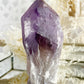 PHANTOM AMETHYST SEMI POLISHED POINT || 30038