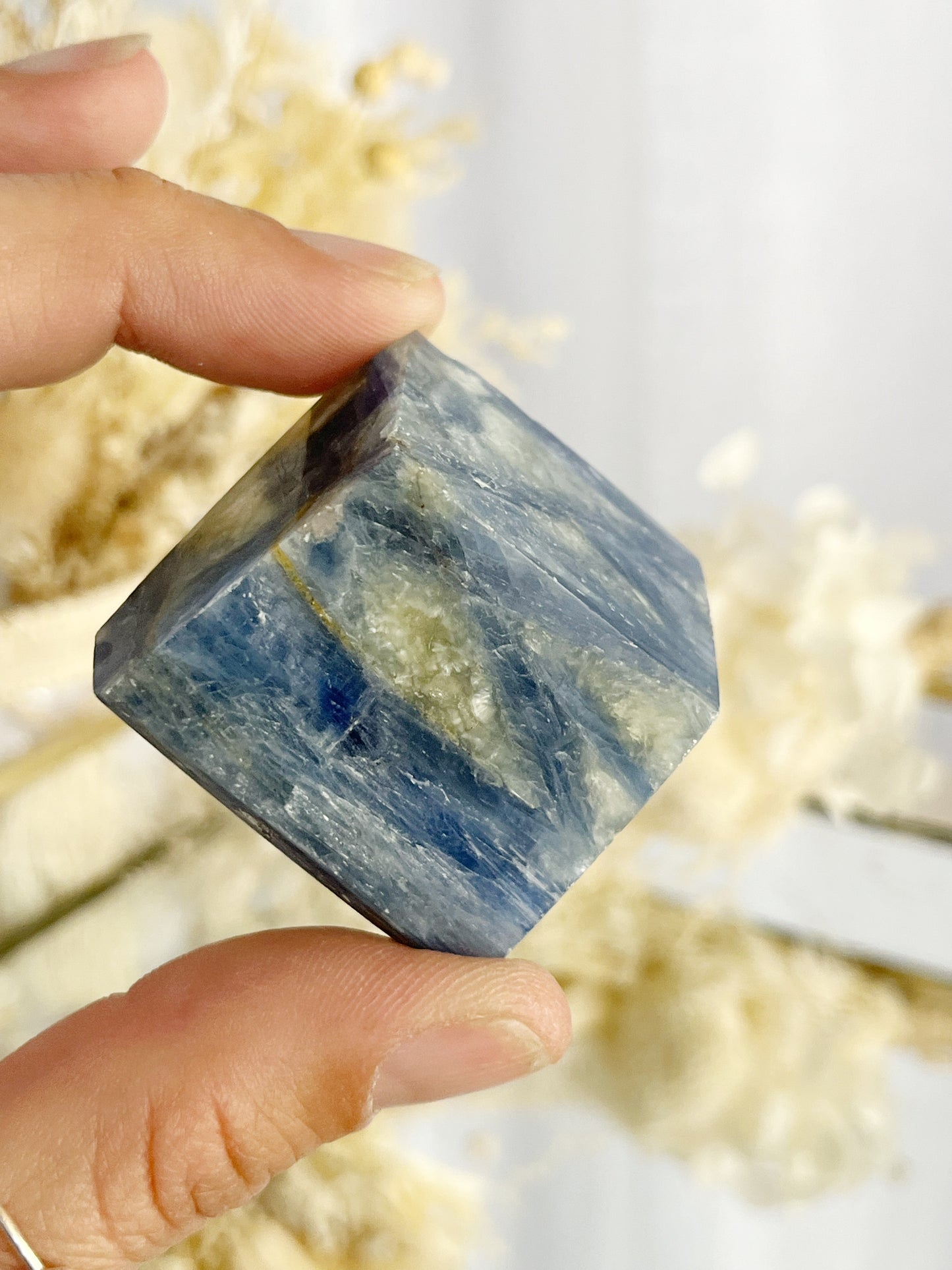 BLUE KYANITE FREEFORM, STONED AND SAGED AUSTRALIA