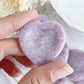 LEPIDOLITE HEART WORRY STONE || INTUITIVELY CHOSEN