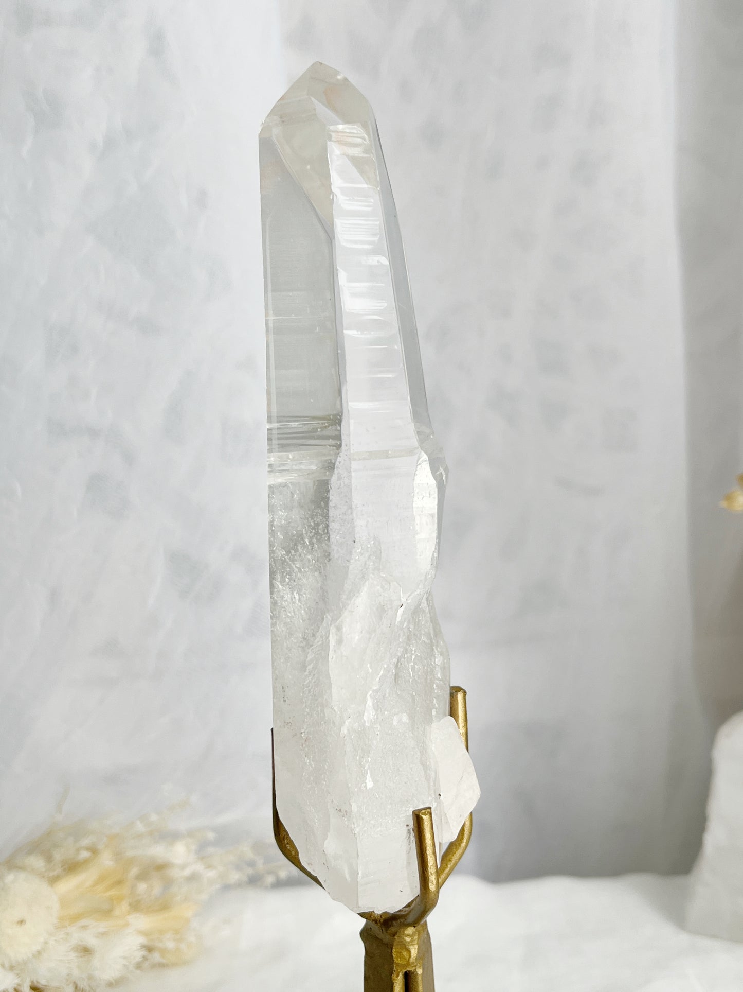 LEMURIAN QUARTZ POINT ON STAND || 30679 W/PHANTOM