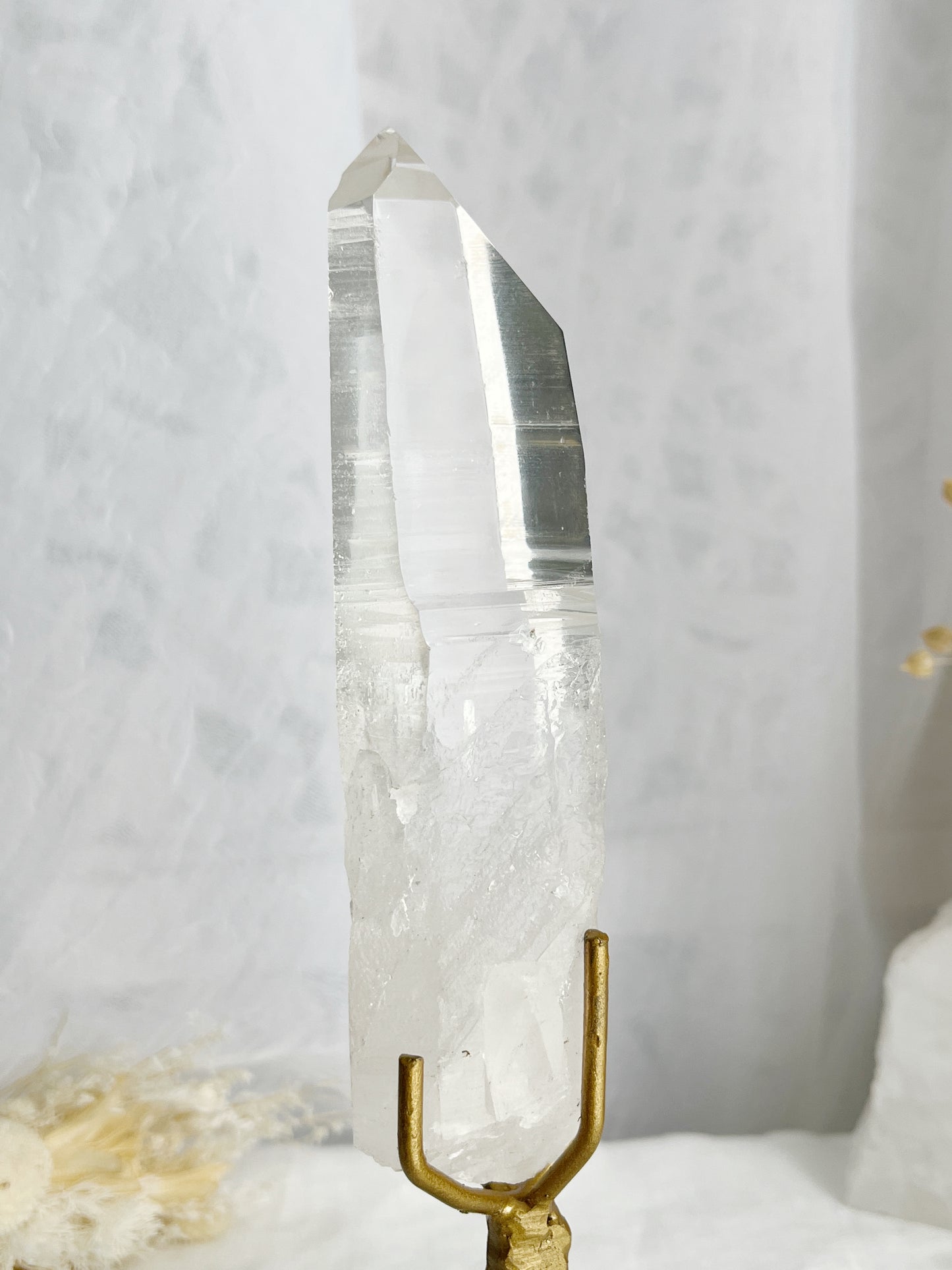 LEMURIAN QUARTZ POINT ON STAND || 30679 W/PHANTOM