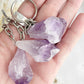 AMETHYST POINT KEYRING