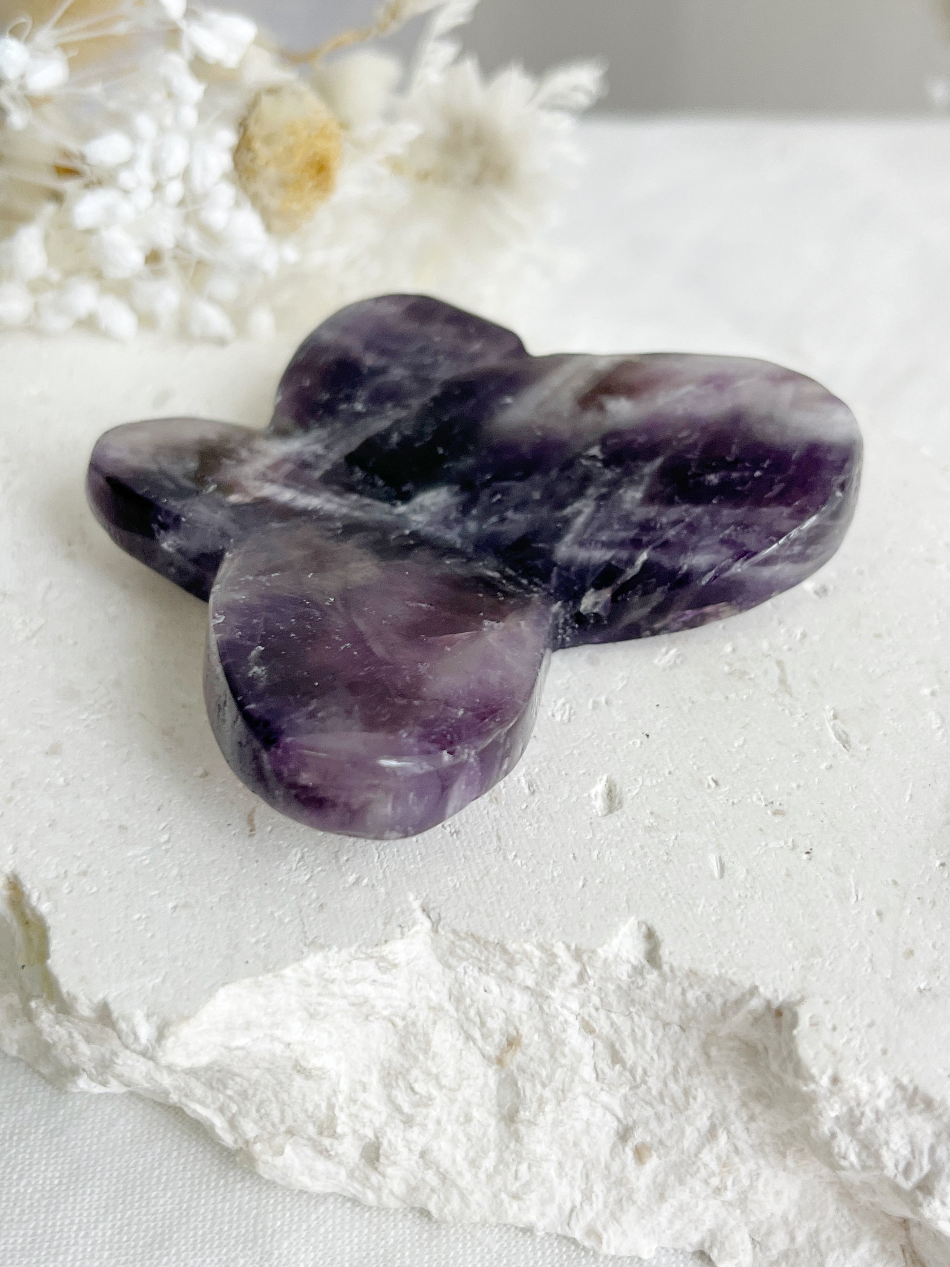 DREAM AMETHYST BUTTERFLY. STONED AND SAGED AUSTRALIA.