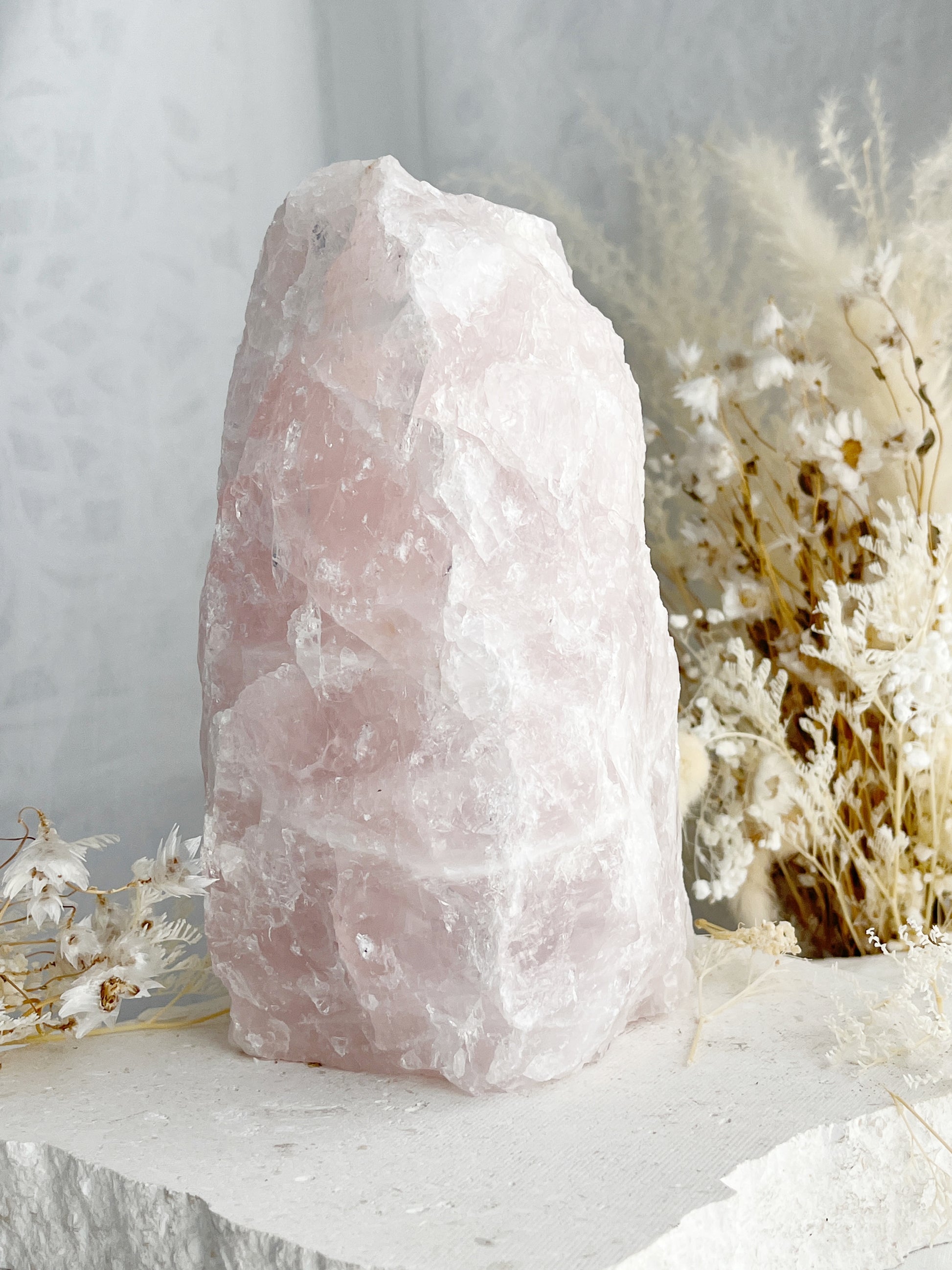 ROSE QUARTZ CRYSTAL LAMP AUSTRALIA SELF LOVE LOVE COMPASSION STONED AND SAGED