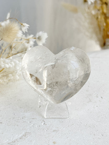 LIGHT SMOKEY QUARTZ HEART || 101676