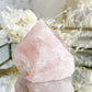 ROSE QUARTZ SEMI POLISHED POINT || 30037