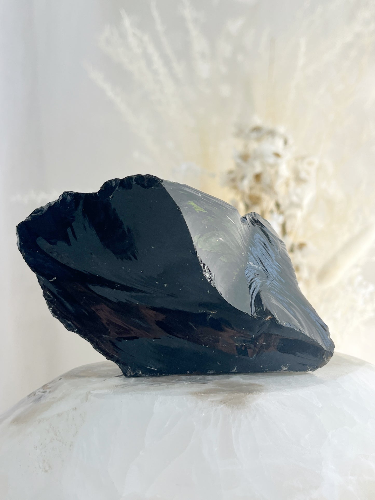 BLACK OBSIDIAN ROUGH, 31066, STONED AND SAGED AUSTRALIA