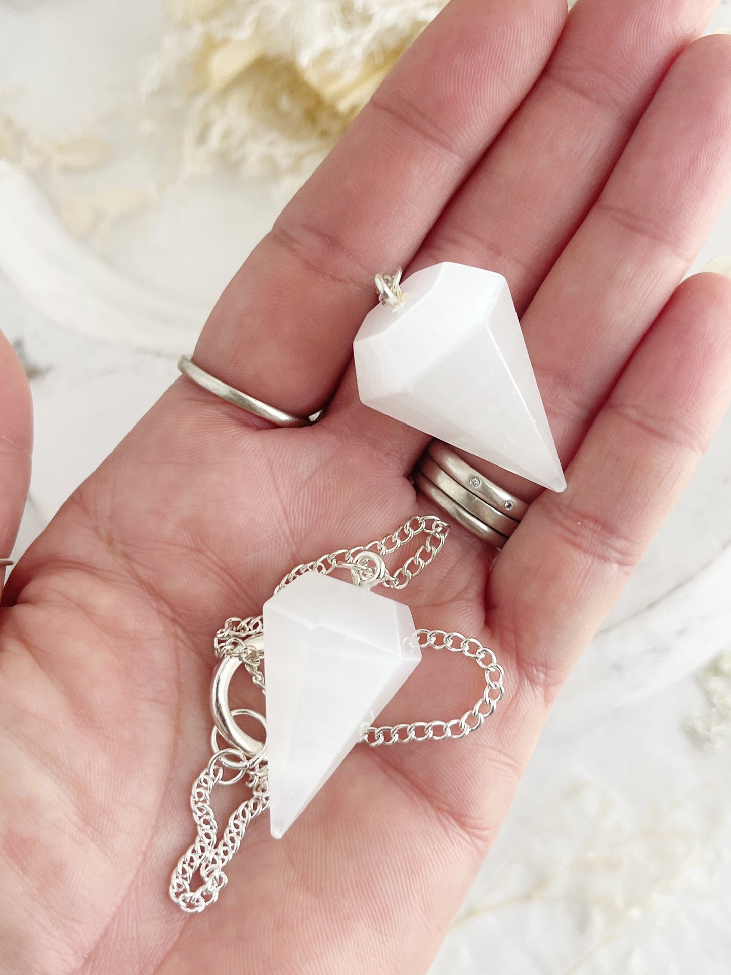 SELENITE PENDULUM || INTUITIVELY CHOSEN